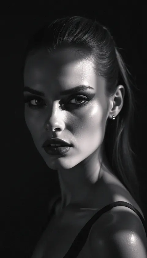 Woman Bold Makeup Dramatic