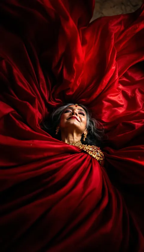 Indian Woman Saree Perspective