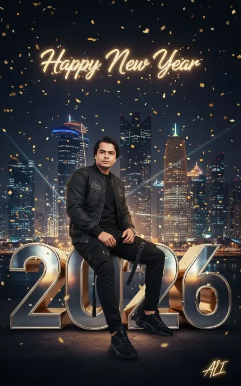 Man 2026 Confetti New Year Luxury