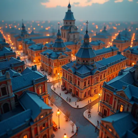Odessa City Streets Rendered in Dramatic 3D