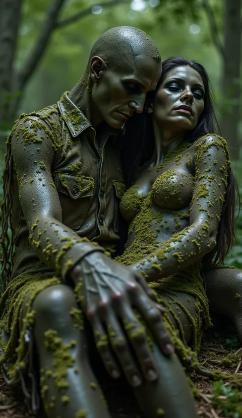 Metallic Couple Forest Moss Eerie