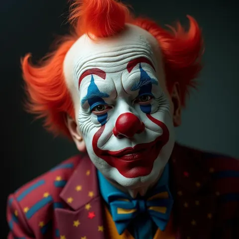 Hyper Real Portrait of a MAGA Clown