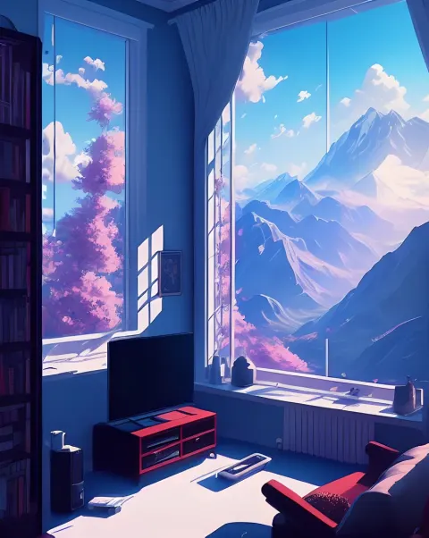 Gaming Room Beautiful Evening Lights