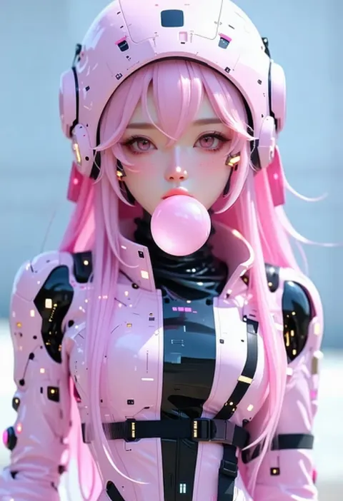 Ninja Bubblegum Girl Futuristic Comfort