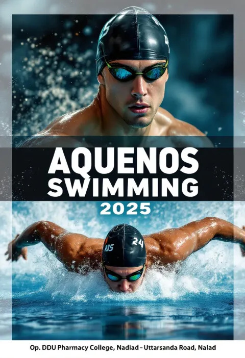 Swimming Sports Poster Athlete 2025