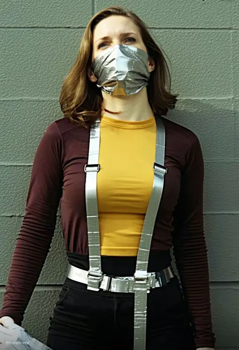 Bound Figure Duct Tape Restraint