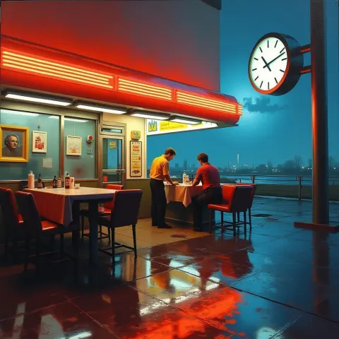 Walter White Dines in a Surrealist McDonalds