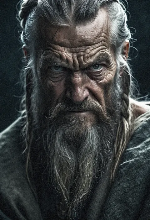 Bearded Elder Stern Character