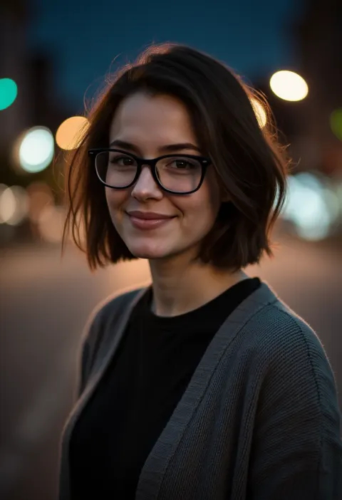 Night Street Glasses Urban