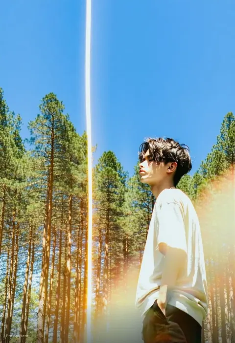 Forest Boy Analog Film Aesthetic