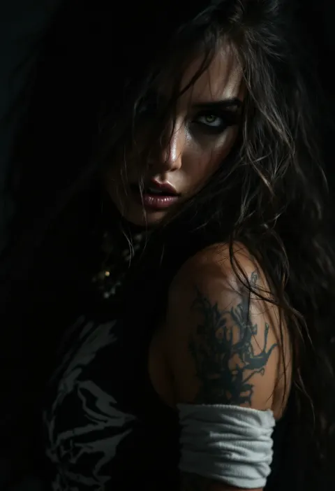 Rapper Woman Tattoo Cinematic