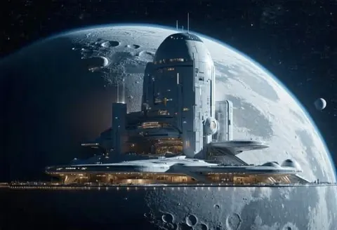 Lunar Base Massive City