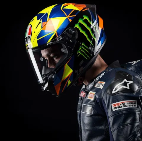 Racer Helmet Motorcycle Portrait