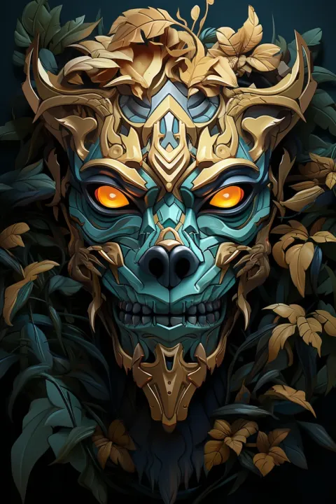 Tribal Totem Fantasy Ornate