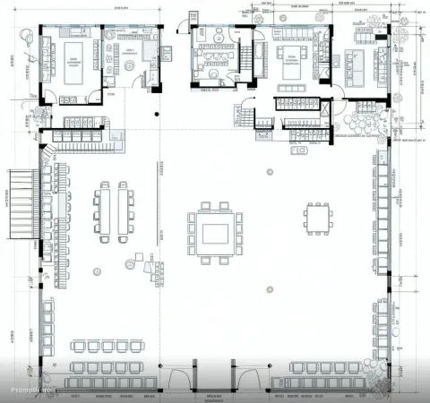 Luxury Beauty Pharmacy Store Floorplan