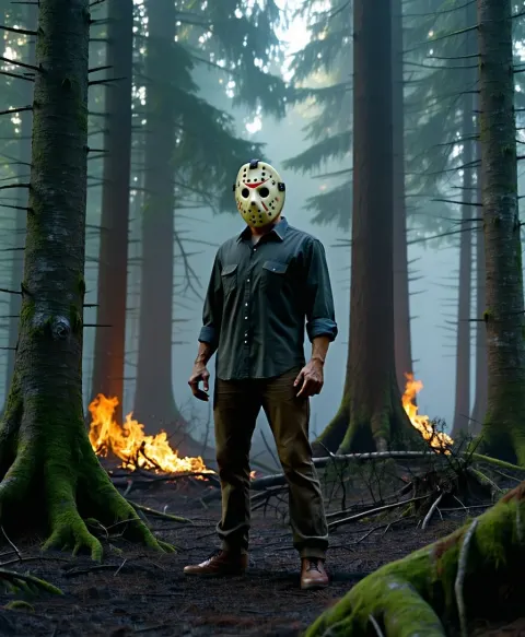 Jason Voorhees Forest Fire