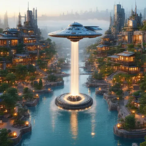 Zen Fountain City Where Rustic Meets Spacecraft