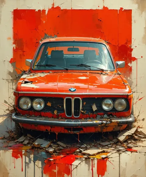 BMW Comic Book Illustration