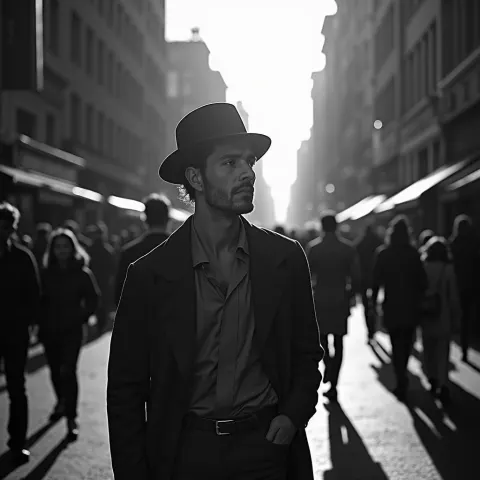 He Who Prohibits in Sixties Street Monochrome