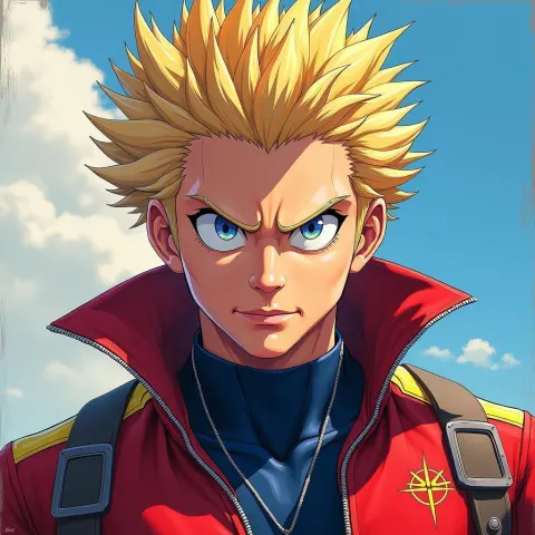 All Might Stars on a Futuristic GTA Cover