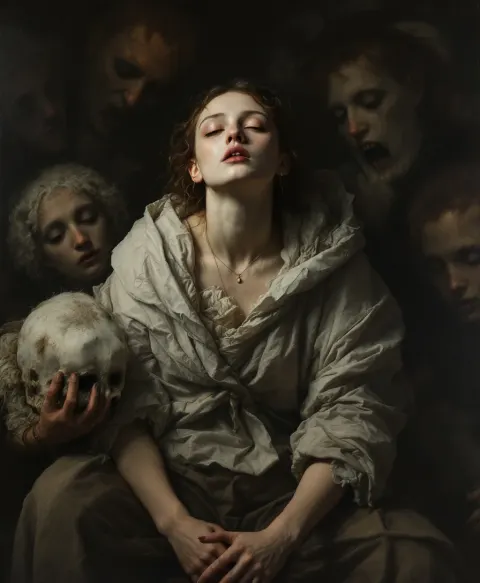 Renaissance Caravaggio Surreal Painting