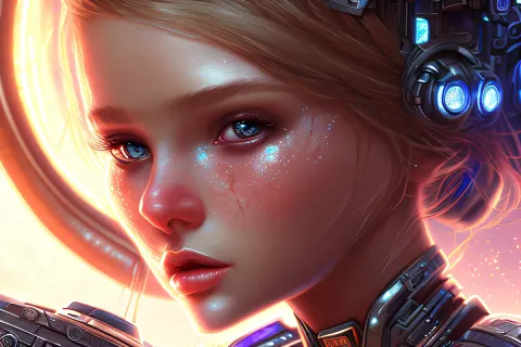 cute space girl