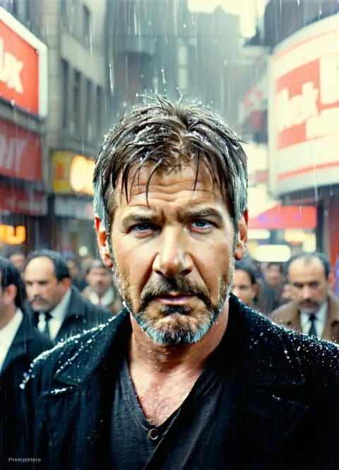 Harrison Ford Blade Runner Futuristic
