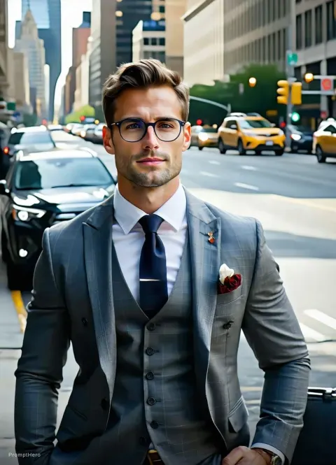 Male Lawyer New York Street