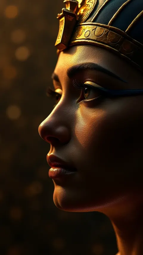 Cleopatra Profile Dark Epic Gold