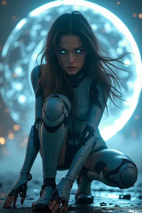 Female Android Cyberpunk Warrior