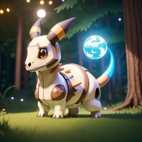 Cute Cubone Pokemon Mystical Forest