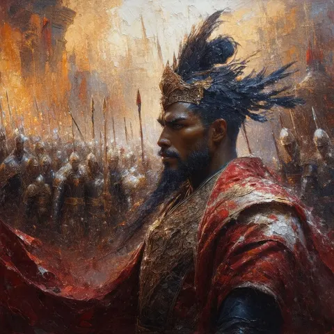 Epic Oil Portrait With Intricate Brushwork