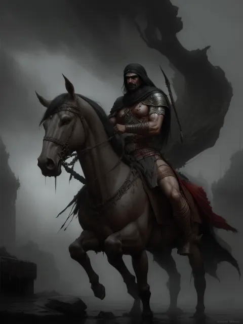 Arabian Warrior Rainy Epic Digital