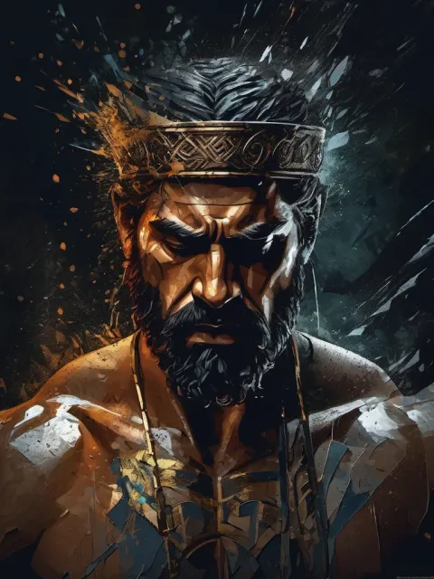 Greek God Desperate Dark Rain