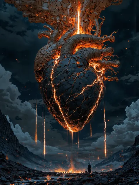 Colossal Heart Bleeding Liquid Fire