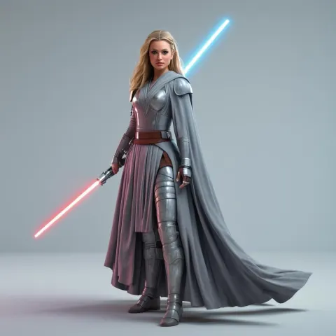 Britney Spears Wields a Jedi Lightsaber
