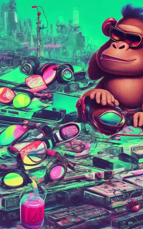 Diddy Kong DJ Cyberpunk Music