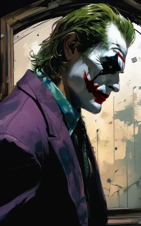 Joker Close-Up Christopher Nolan Horror
