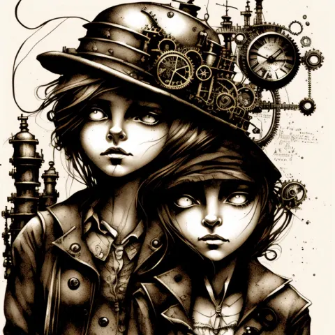 Steampunk Homeless Girl Dave McKean