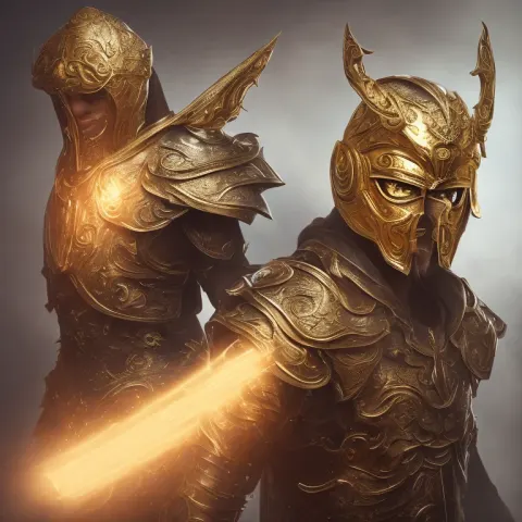 Hero Golden Mask Paladin Castle