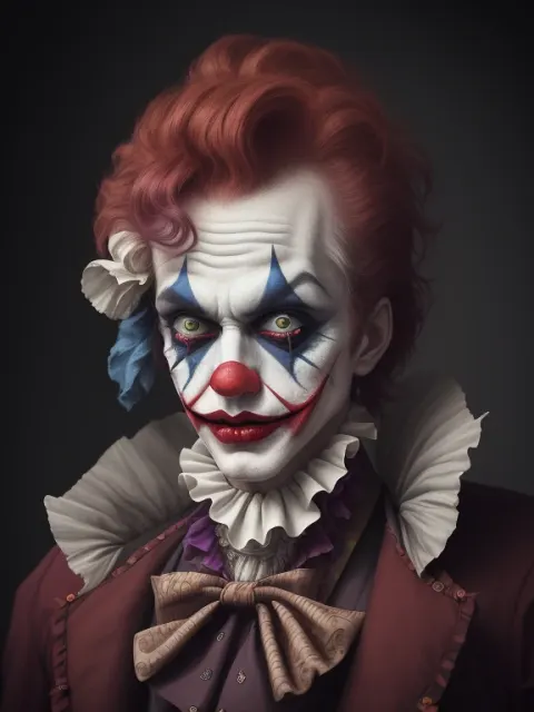 Joker Clown Fashion Portrait