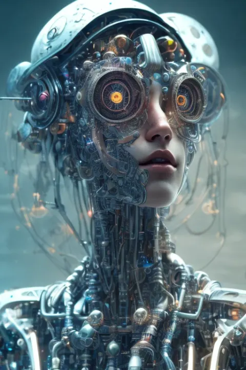 Cyborg Steampunk Portrait