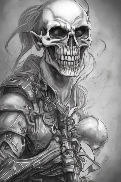 Skull Masked Villain Character