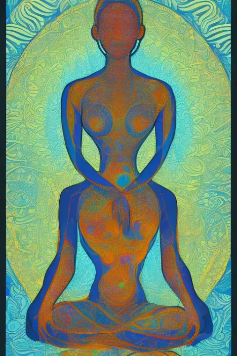 Silhouette Menstrual Cycle Meditation