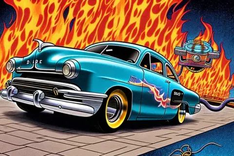 Retro Hot Rod Roller Diner