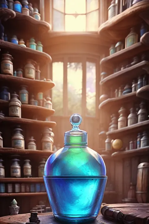 Fantasy Apothecary Blue Potion