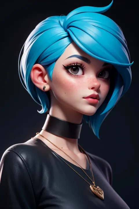 Gothic Girl 3D Portrait