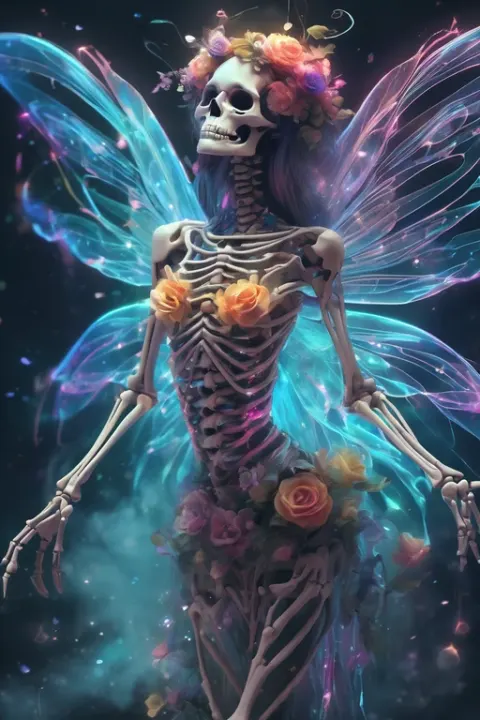 Fairy Skeleton Anatomy Art