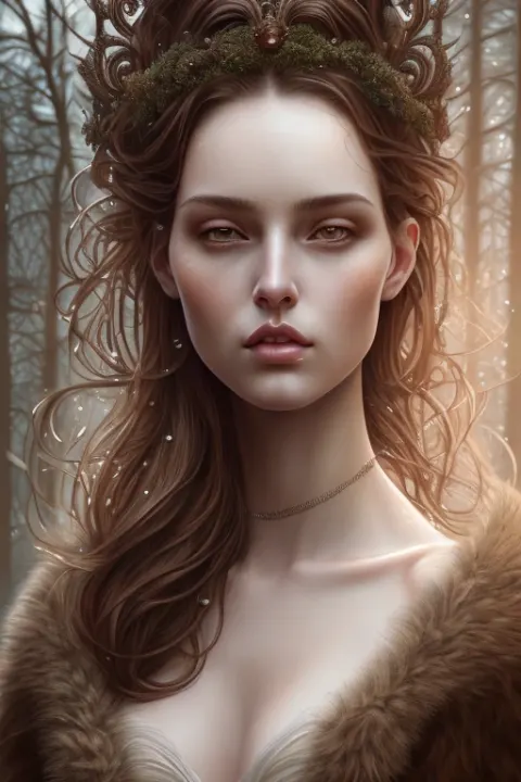Woman Forest Victorian Portrait