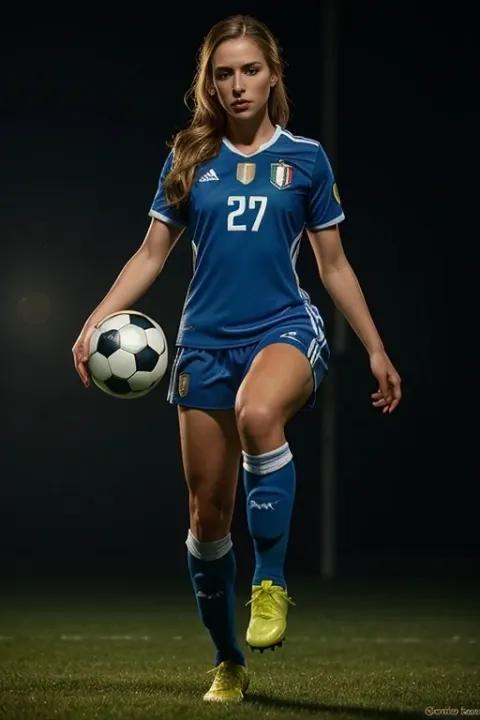 Italian Soccer Player Portrait